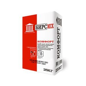 Клей монтажный КОМФОРТ, БИРСMIX, 25 кг/60 (без характеристики)