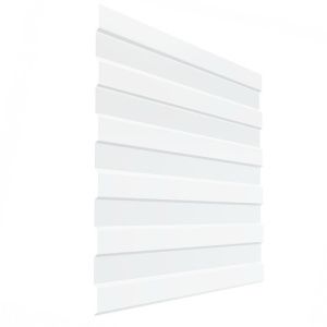 Профнастил C8 A  0.45 PE белый (1,2*2м)																