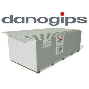 Гипсокартон Danogips 9.5мм 1200*2500 Влагостойкий (72)