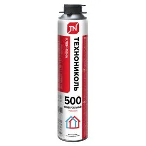 Клей-пена ТехноНИКОЛЬ 500 PROFESSIONAL универсальный 12*740гр, коробка 12 баллонов